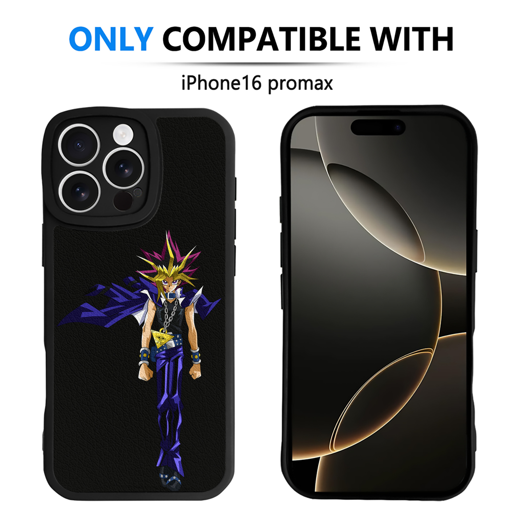 遊☆戯☆王 Yu-Gi-Oh! 【iPhone 16シリーズ対応】シリコンスマホケース（レザー調） 材質：シリコン